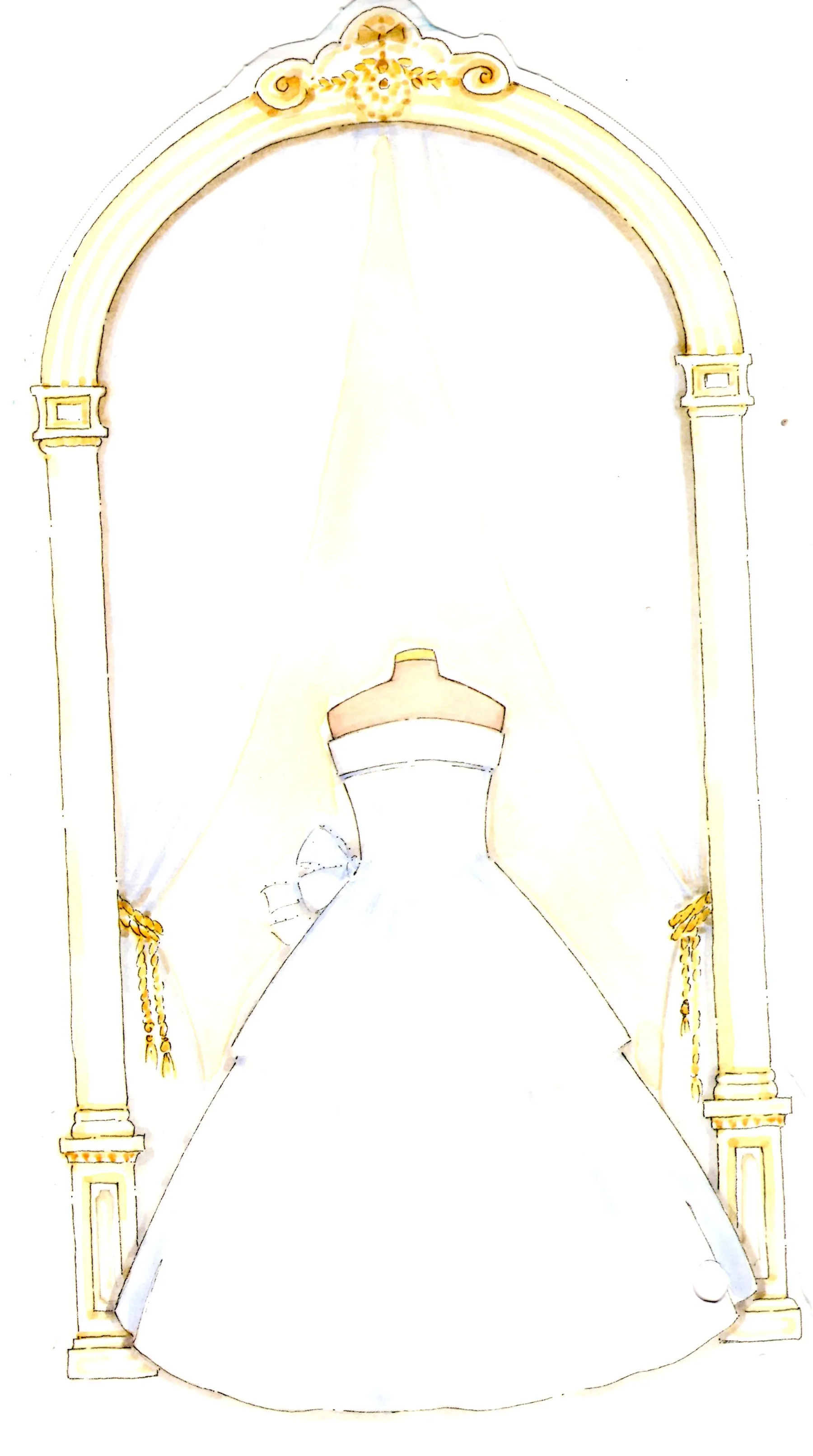 PERFECT GOWN - BLANK STOCK INVITATION