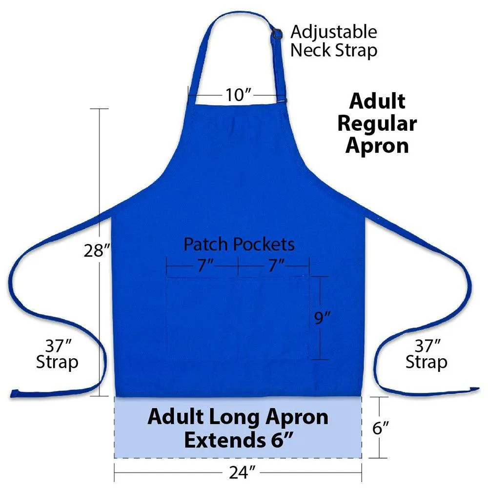 Personalized Apron Embroidered Does Not Grill Well With Others Design Add a Name