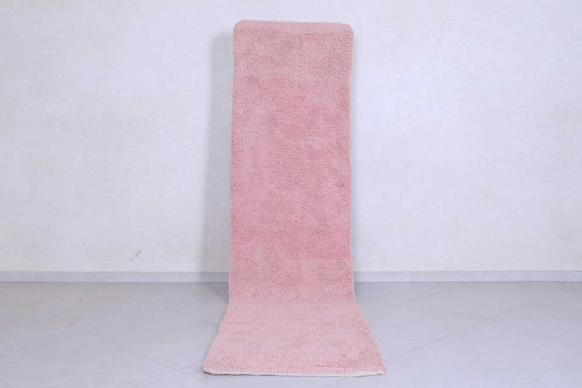 Pink Runner handmade rug - custom runner carpet
