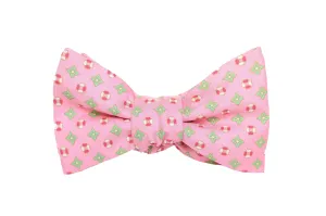 Pink Silk Bow Tie