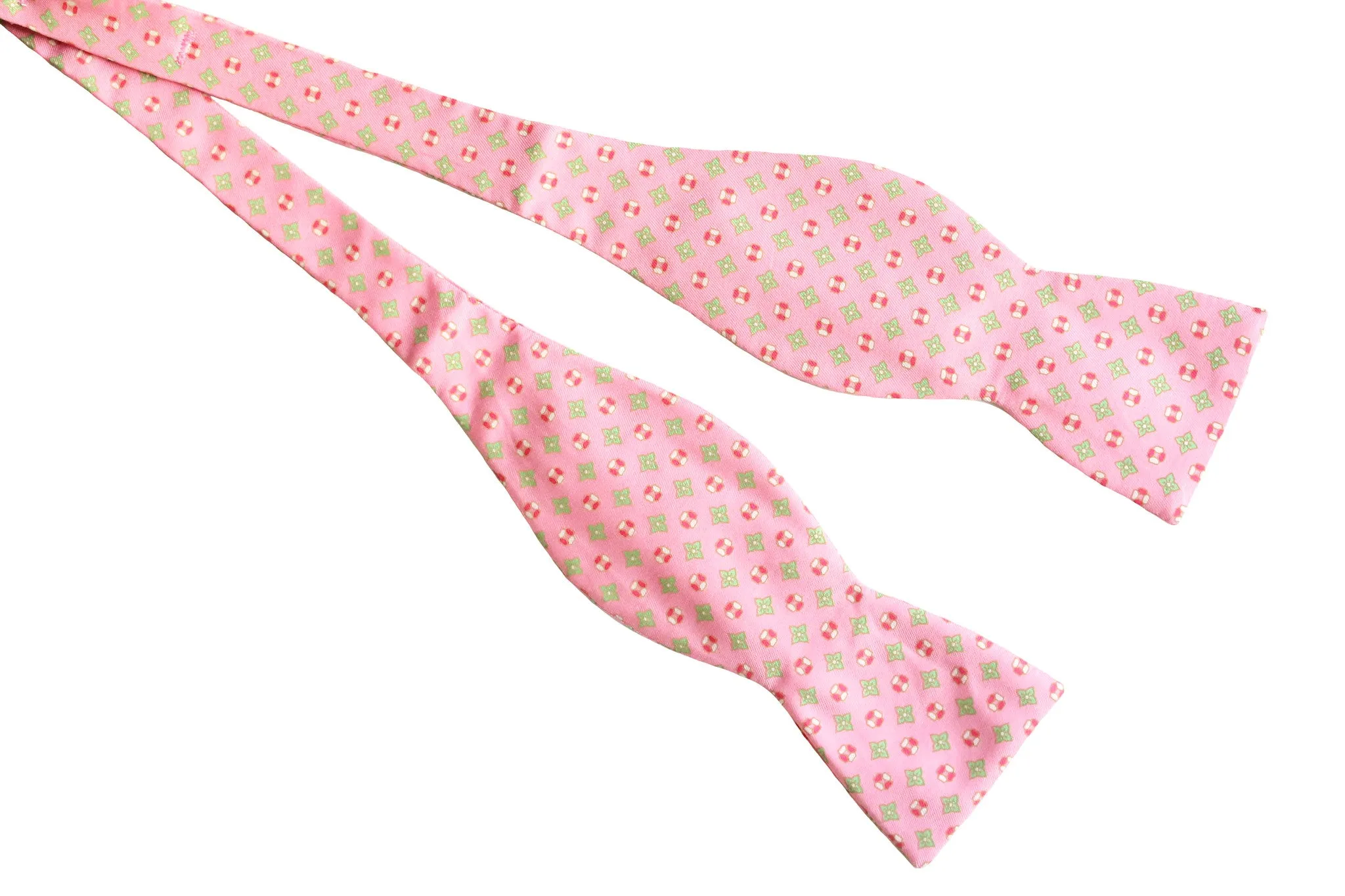 Pink Silk Bow Tie