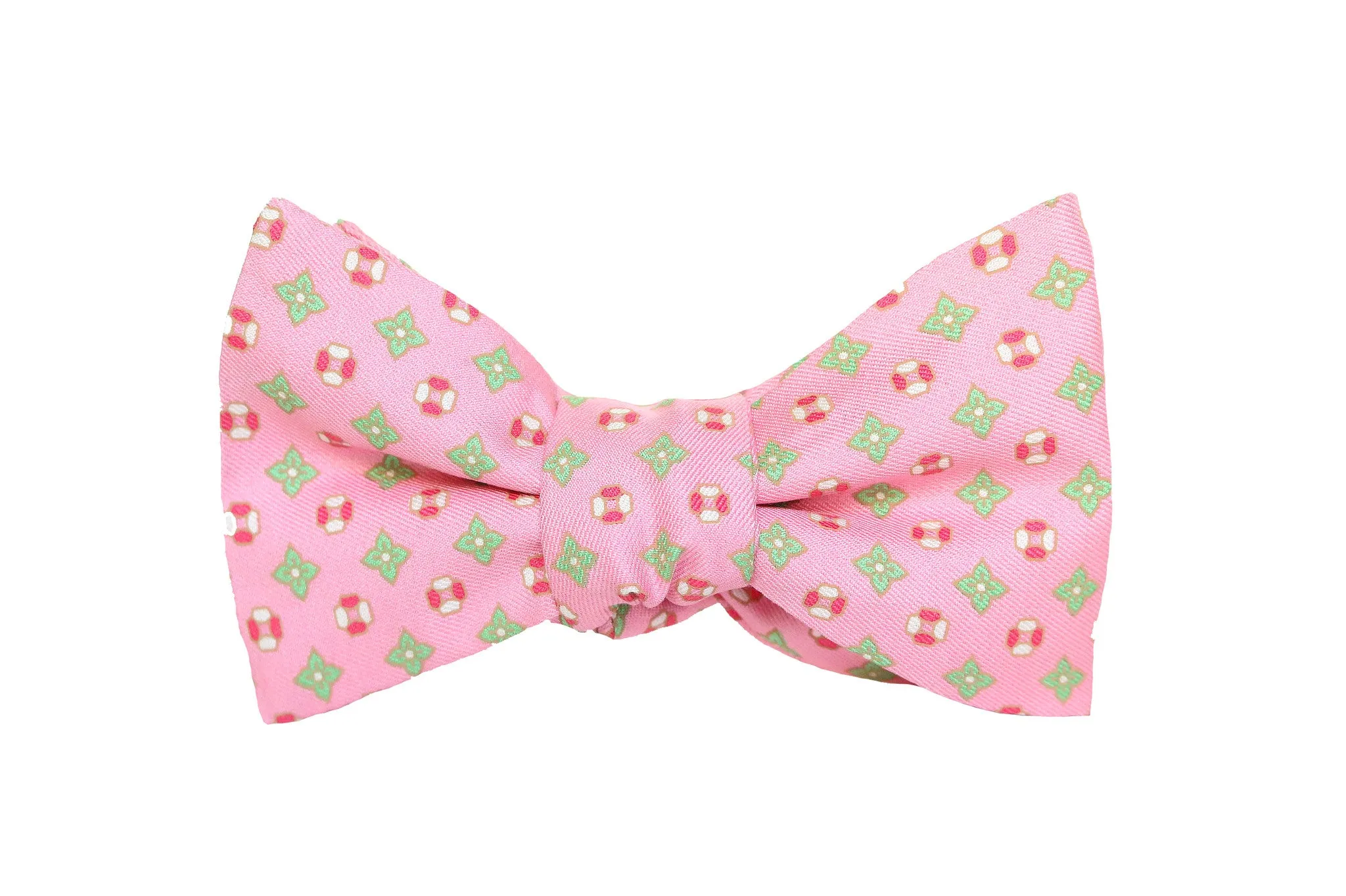 Pink Silk Bow Tie