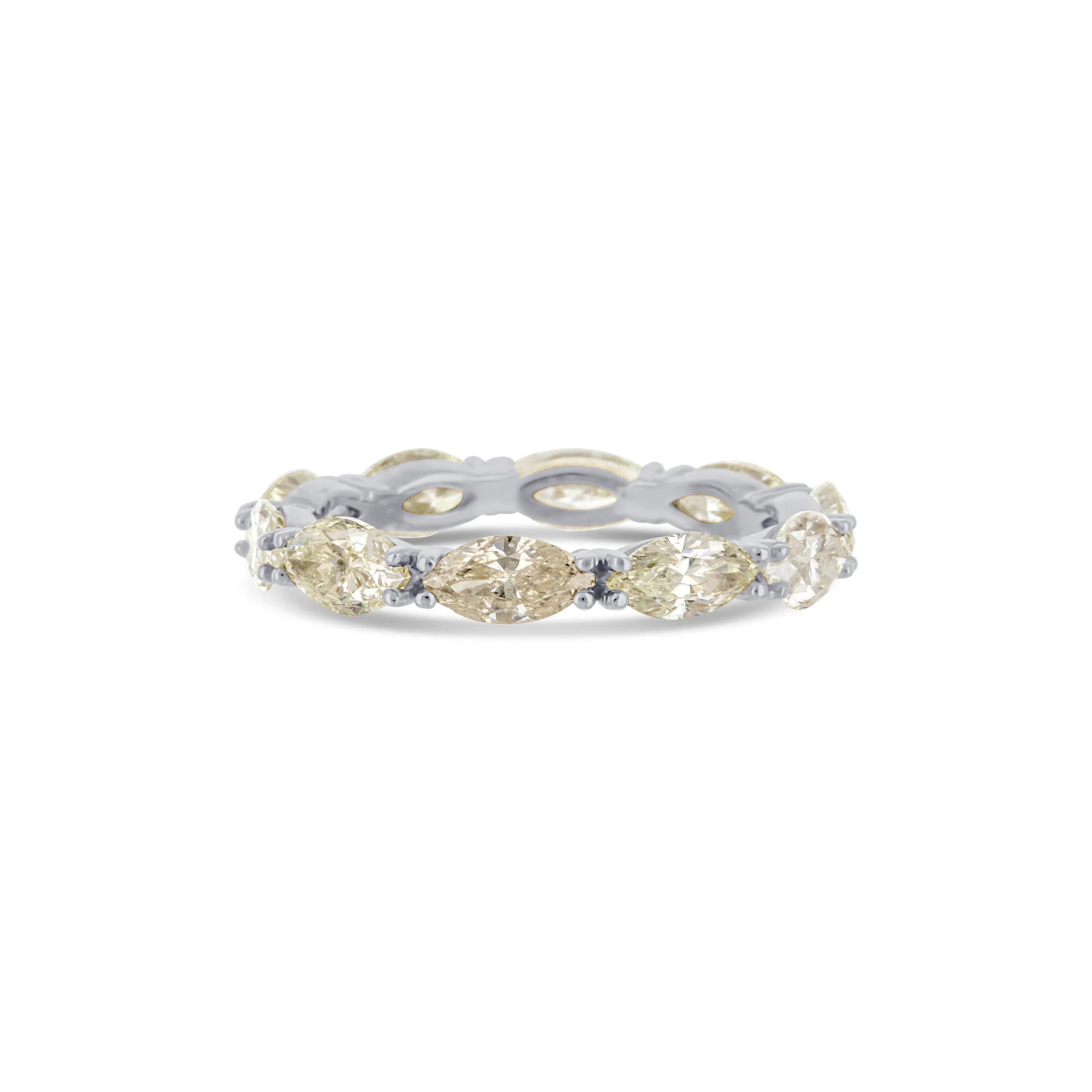 Platinum Marquise Eternity Band
