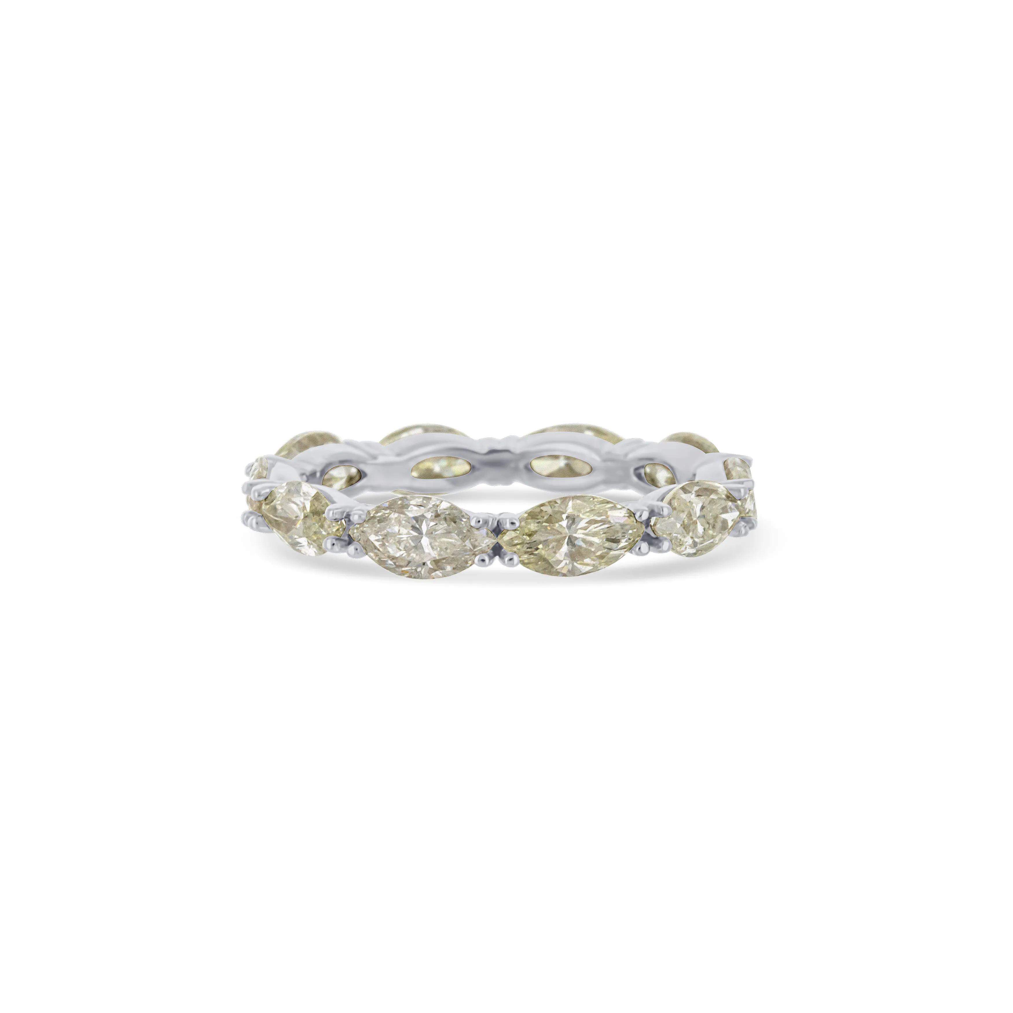 Platinum Marquise Eternity Band