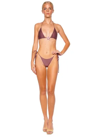 Plum Starfish Triangle Bikini Set