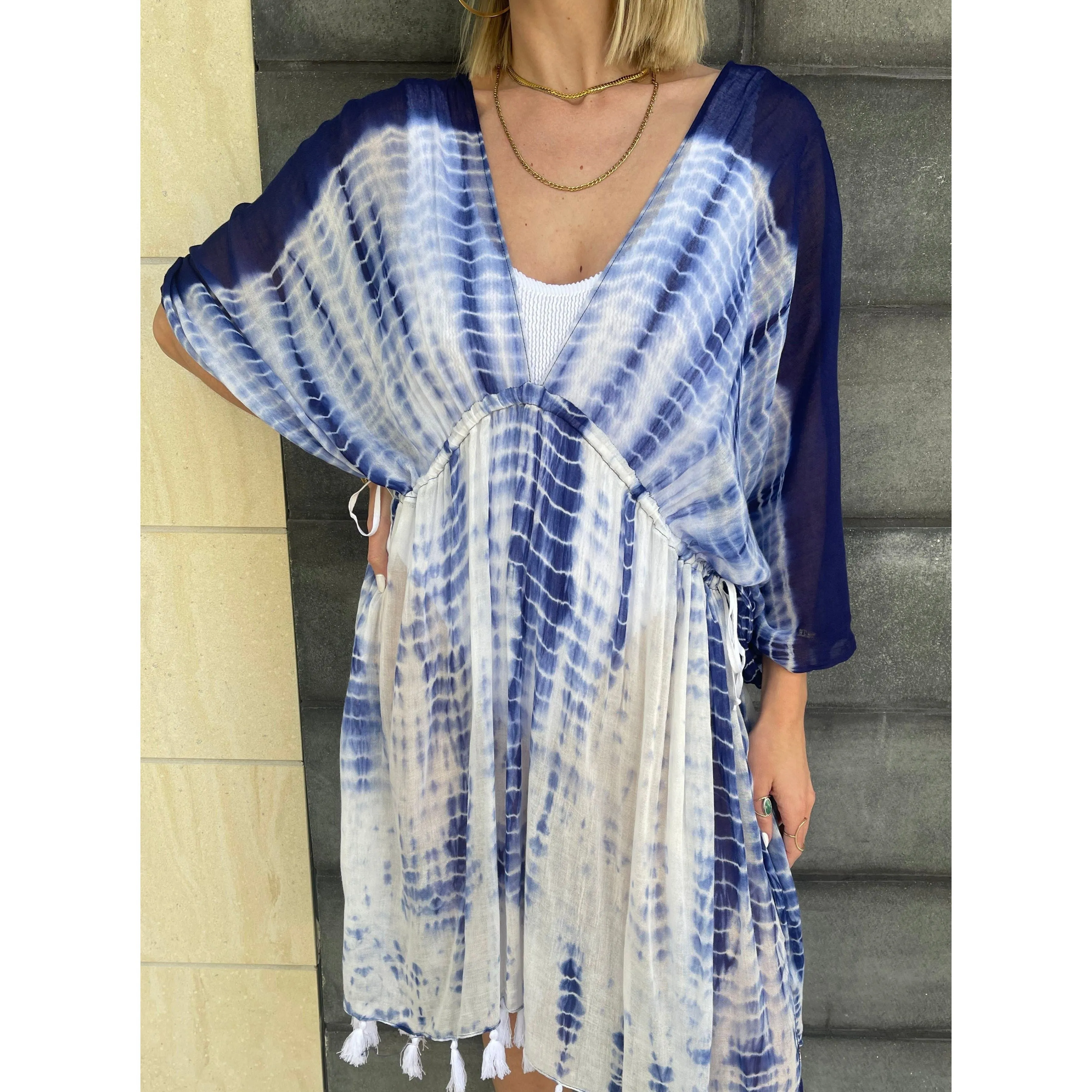 Pool to Party Indigo Wave Isle Dress