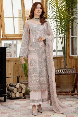 Premium Tea Pink Embellished Salwar Kameez Pakistani Party Dress