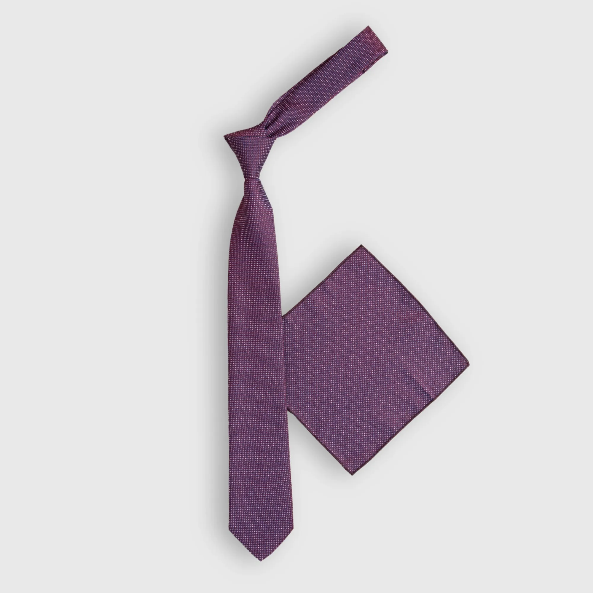 Purple Weave Tie
