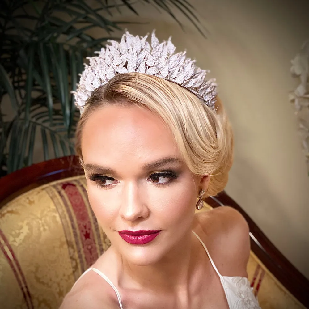 "BRIGITTE" Bridal crown