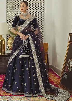 Raw Silk Lehnga with Velvet Choli #Y6142