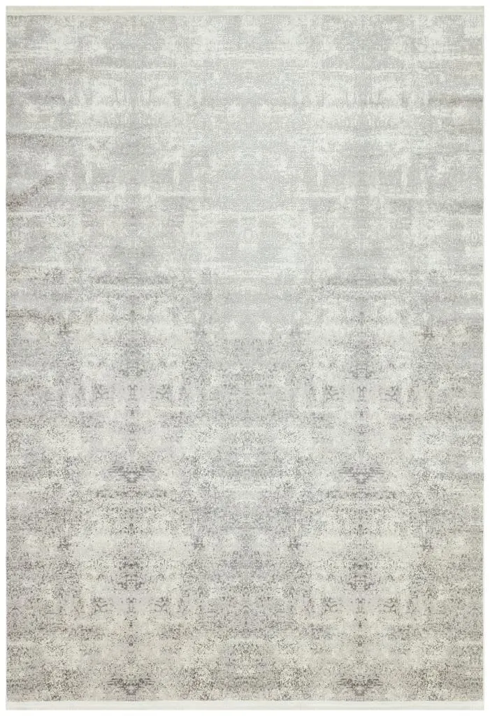 Riena Thin White Kitchen Rug with Washable Non-Slip Base 1111