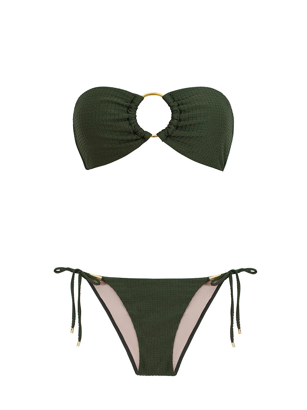 Ring Bandeau-Detail Tie Bikini