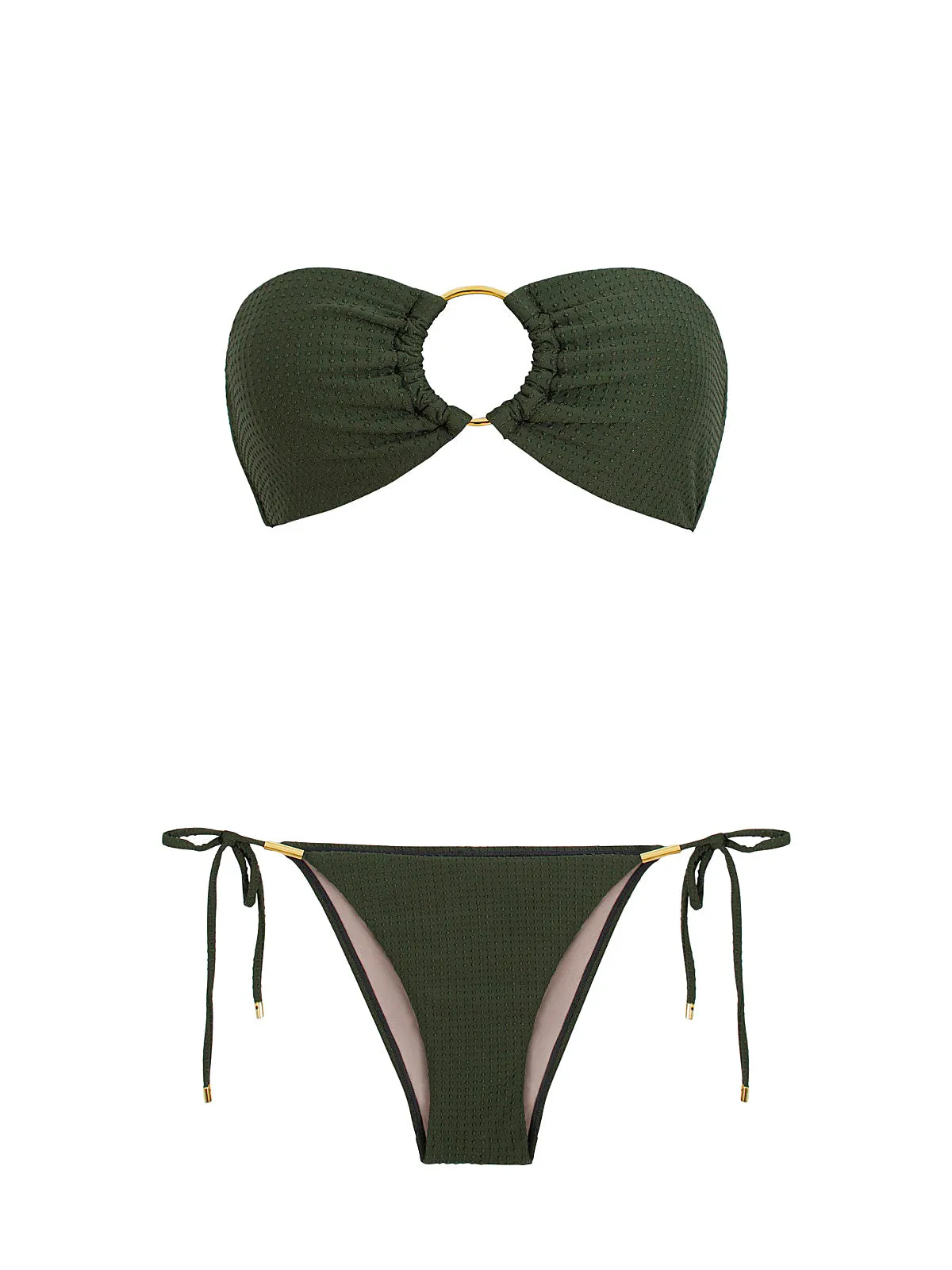Ring Bandeau-Detail Tie Bikini