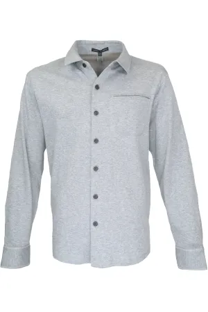 Robert Barakett Paolo Cotton Work Shirt Grey