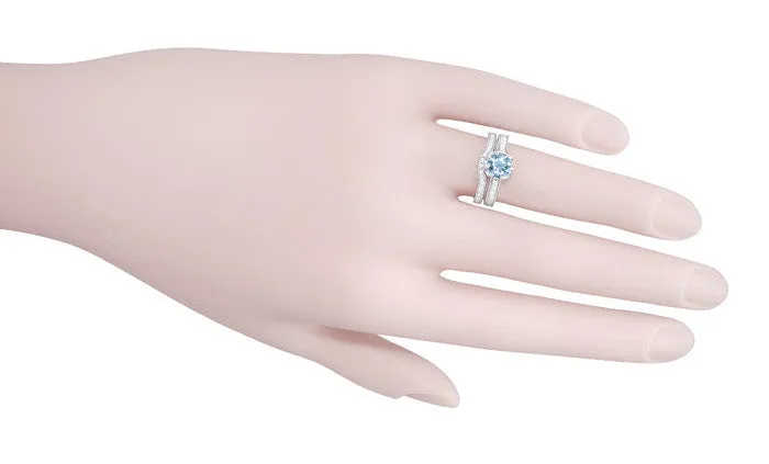 Royal Crown Curved Diamond Wedding Band in White Gold - 14K or 18K