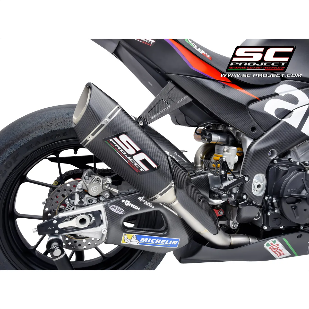 SC1-R Exhaust by SC-Project for Aprilia RSV4 1100 2021-2023