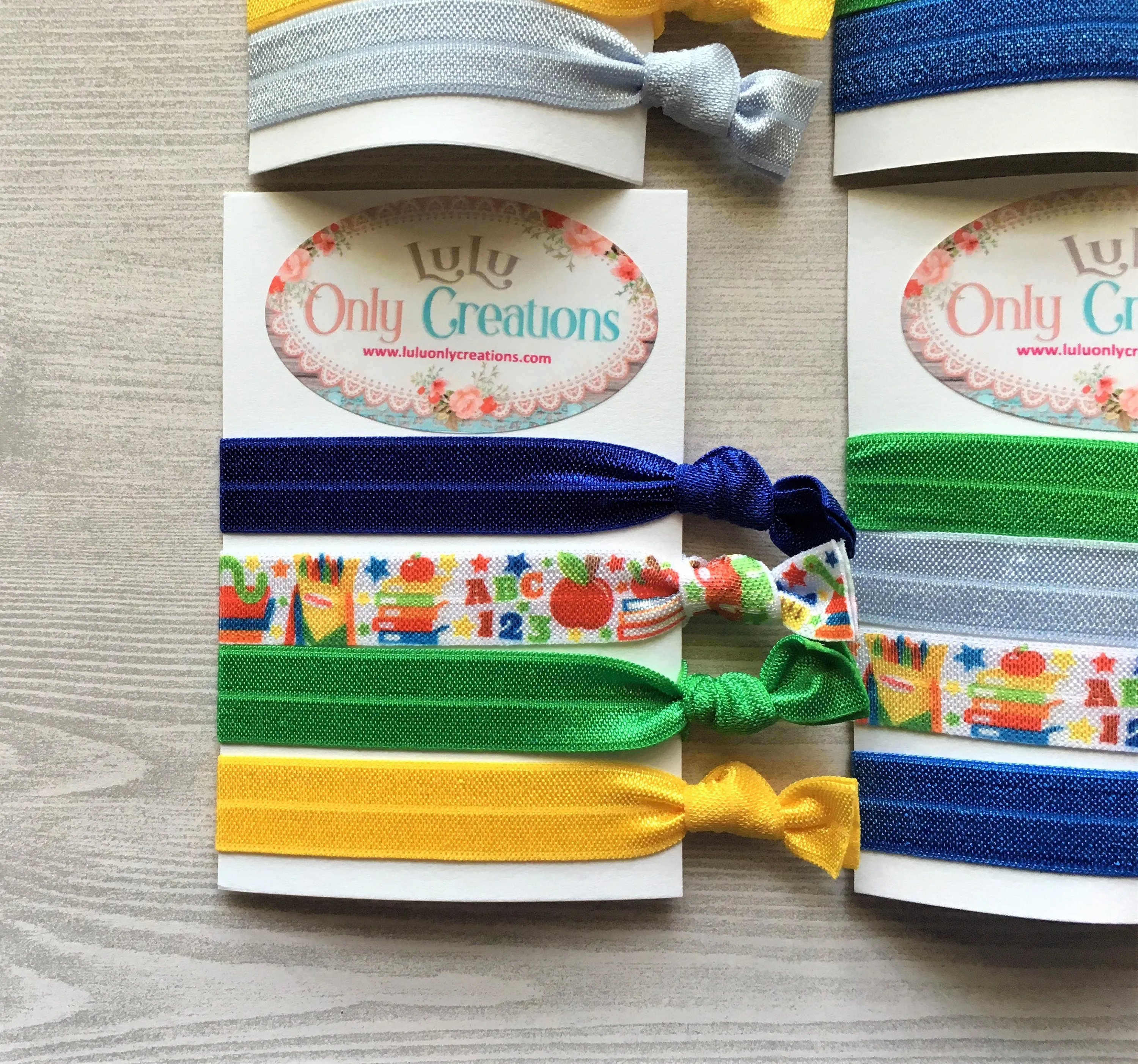 School Themed Hair Ties