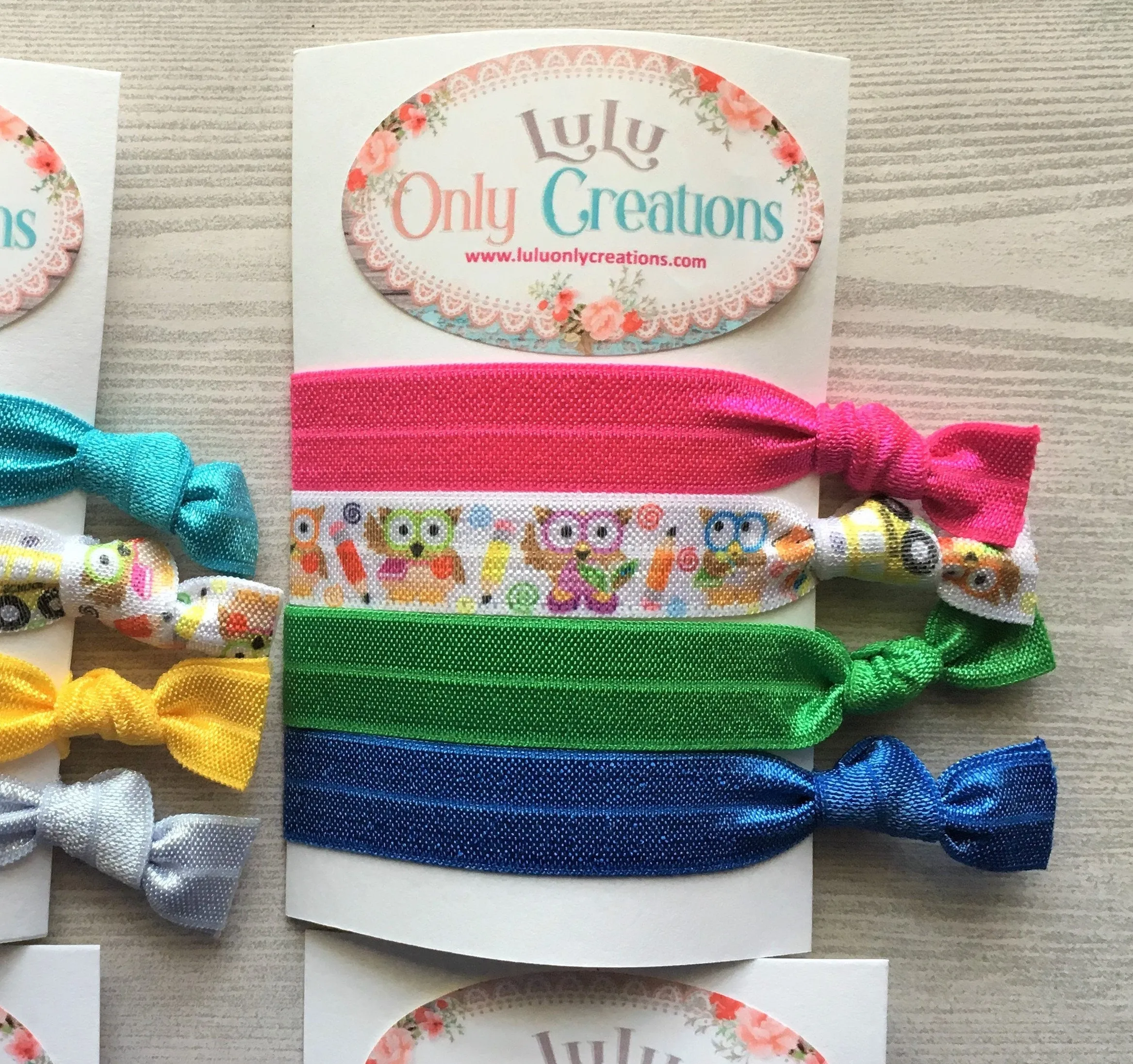 School Themed Hair Ties