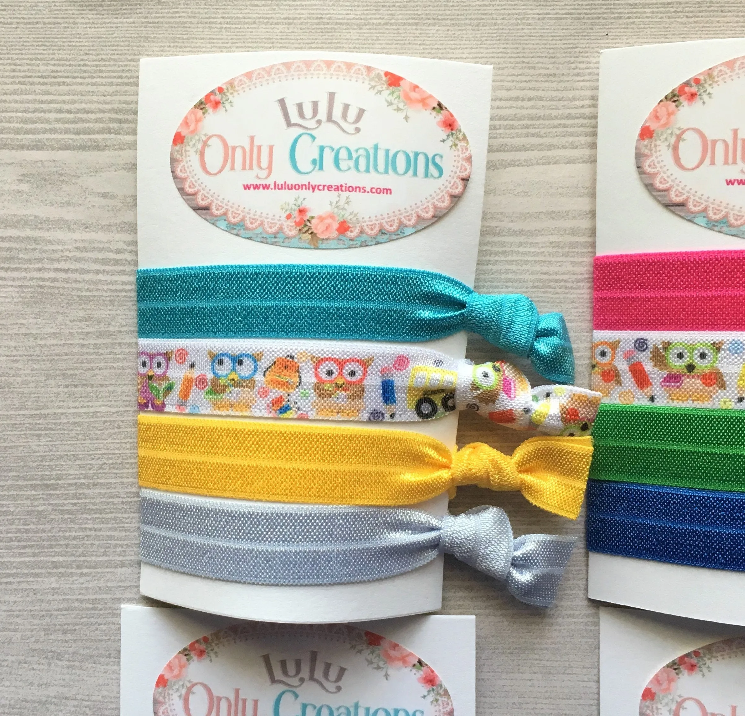 School Themed Hair Ties