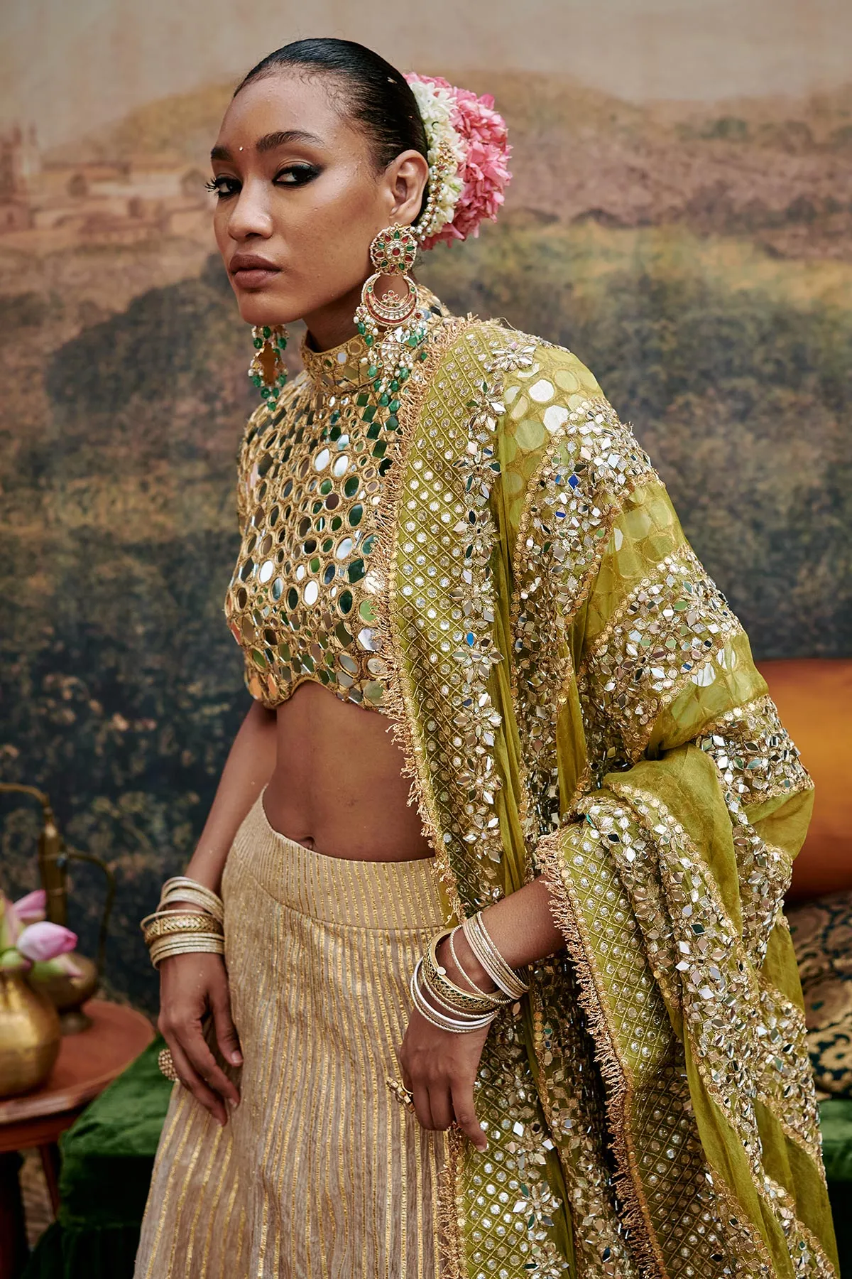 Sheesh Saanjh Lehenga