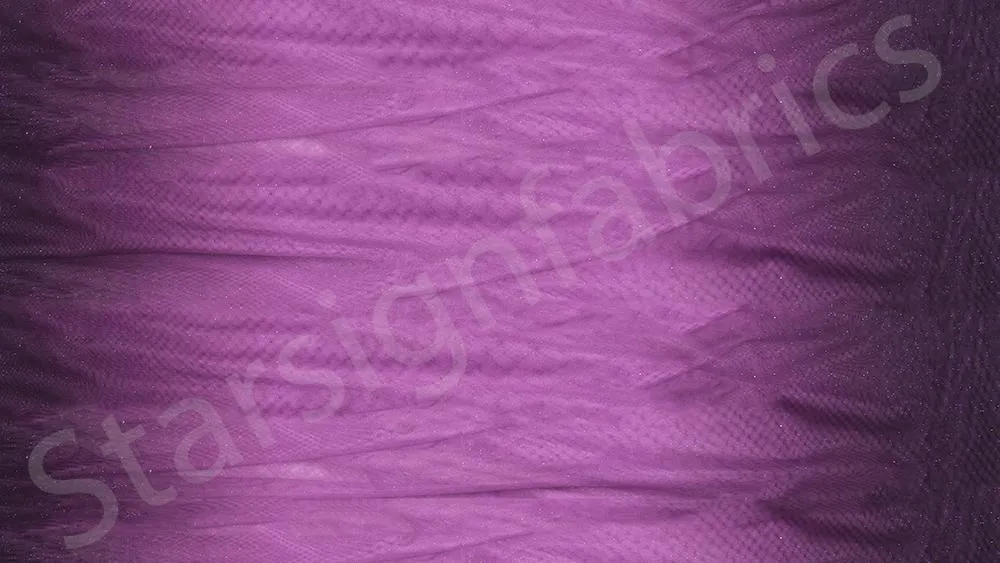 Shiny Shaded Glitter Tulle Fabric