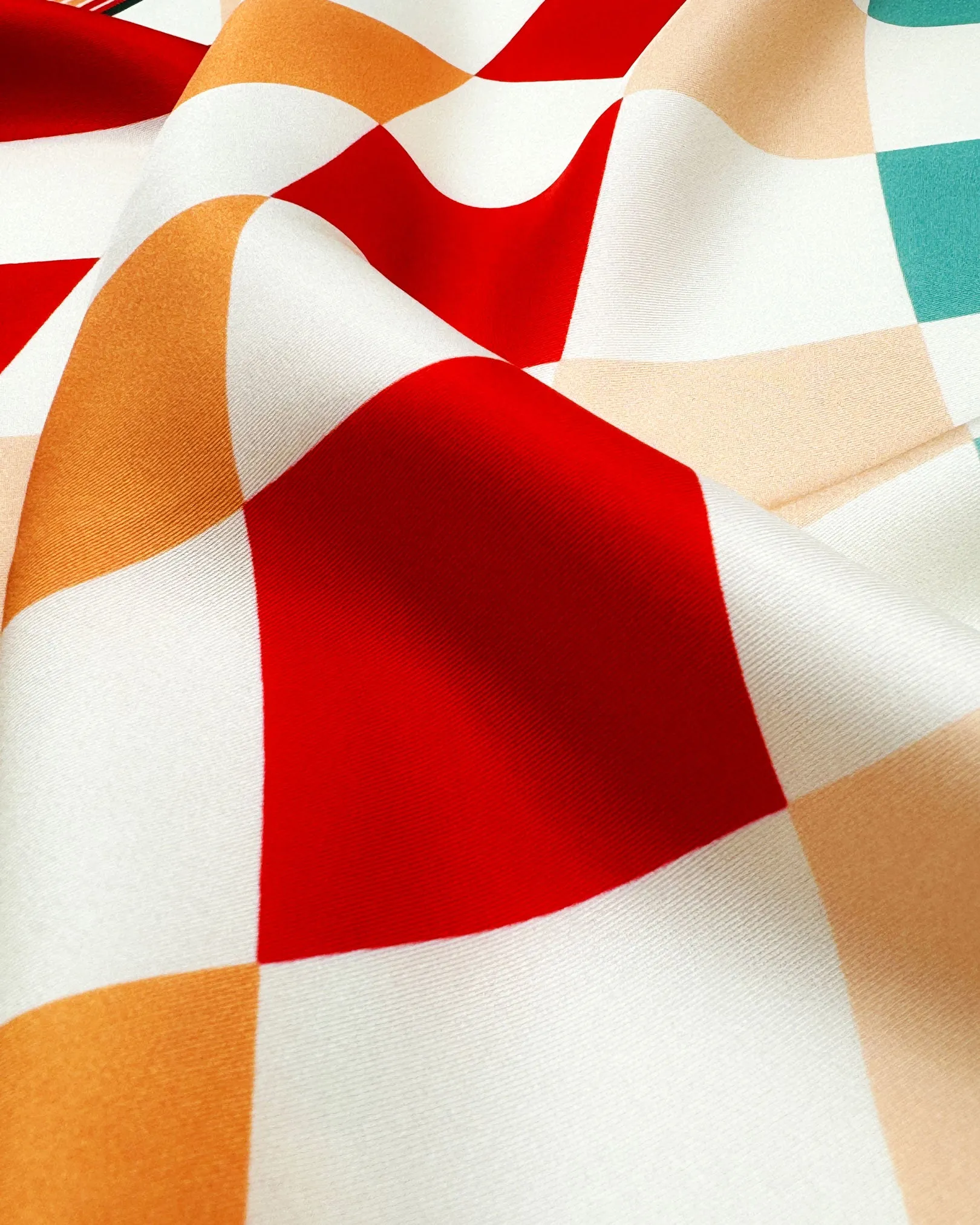 Silk 1950's Neckerchief - Diamonds
