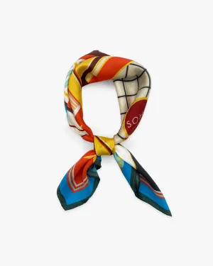 Silk 1950's Neckerchief - Jukebox