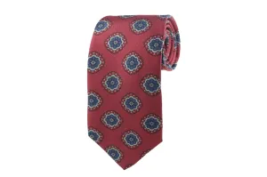 Silk Burgundy Floral Tie