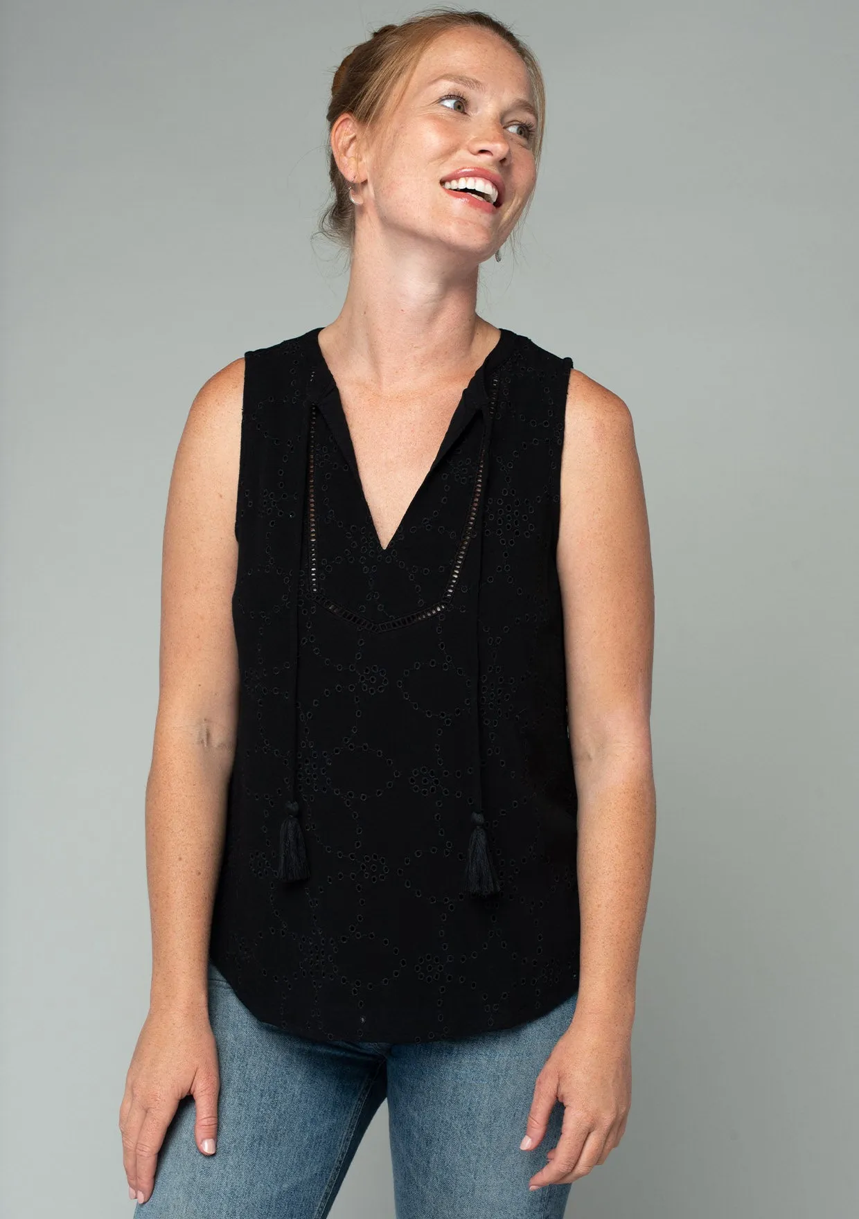 Simi Eyelet Tank Top