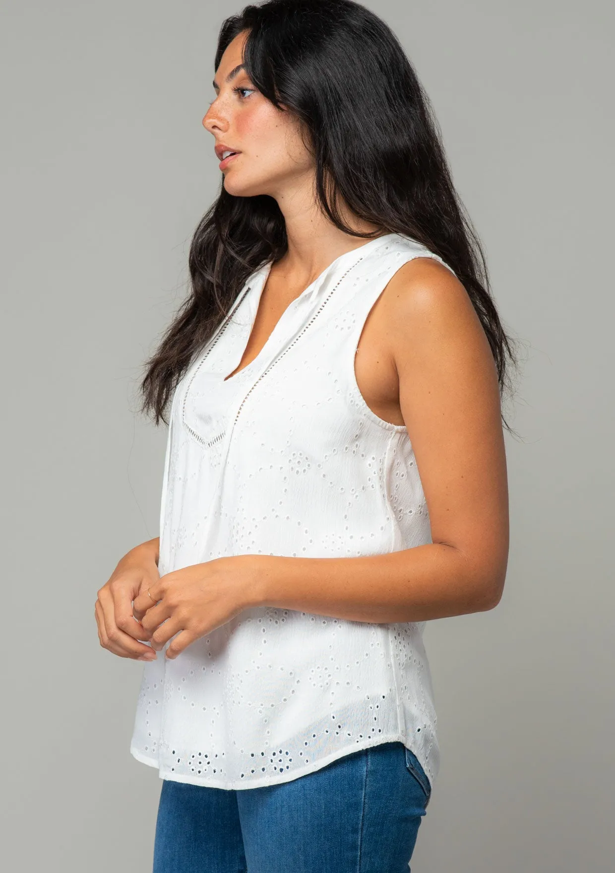 Simi Eyelet Tank Top