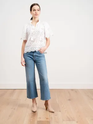s/s top - white