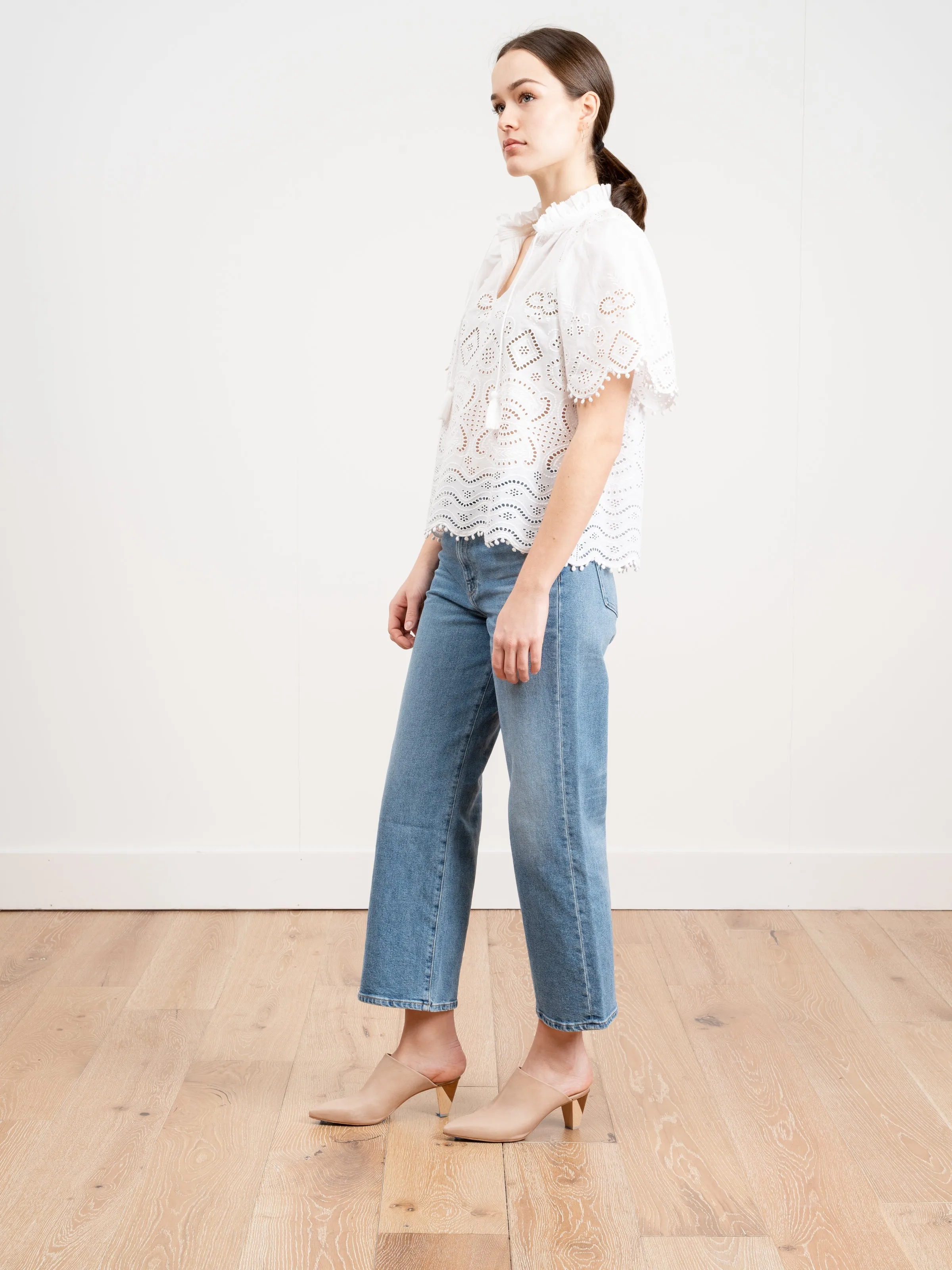 s/s top - white