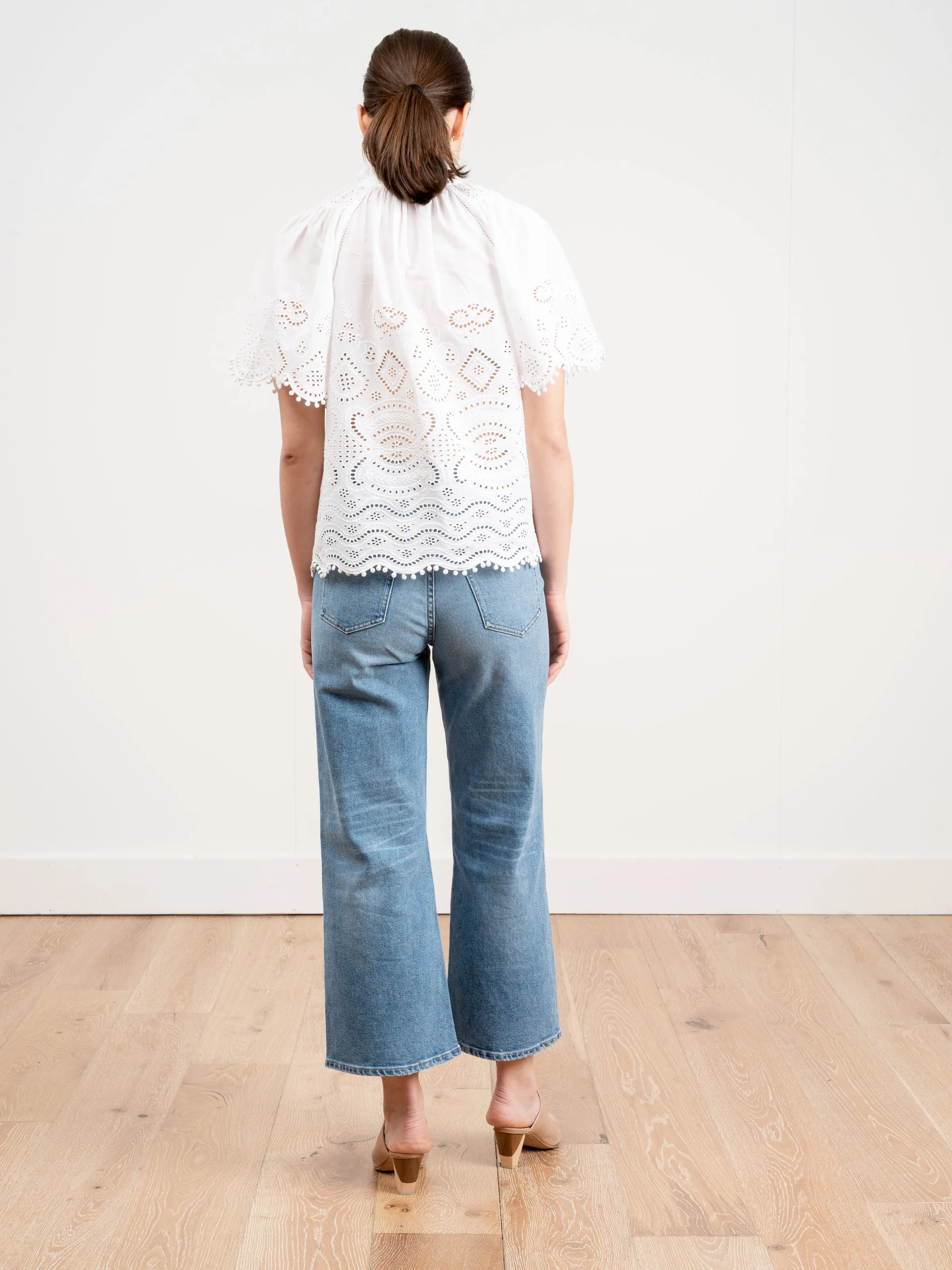 s/s top - white