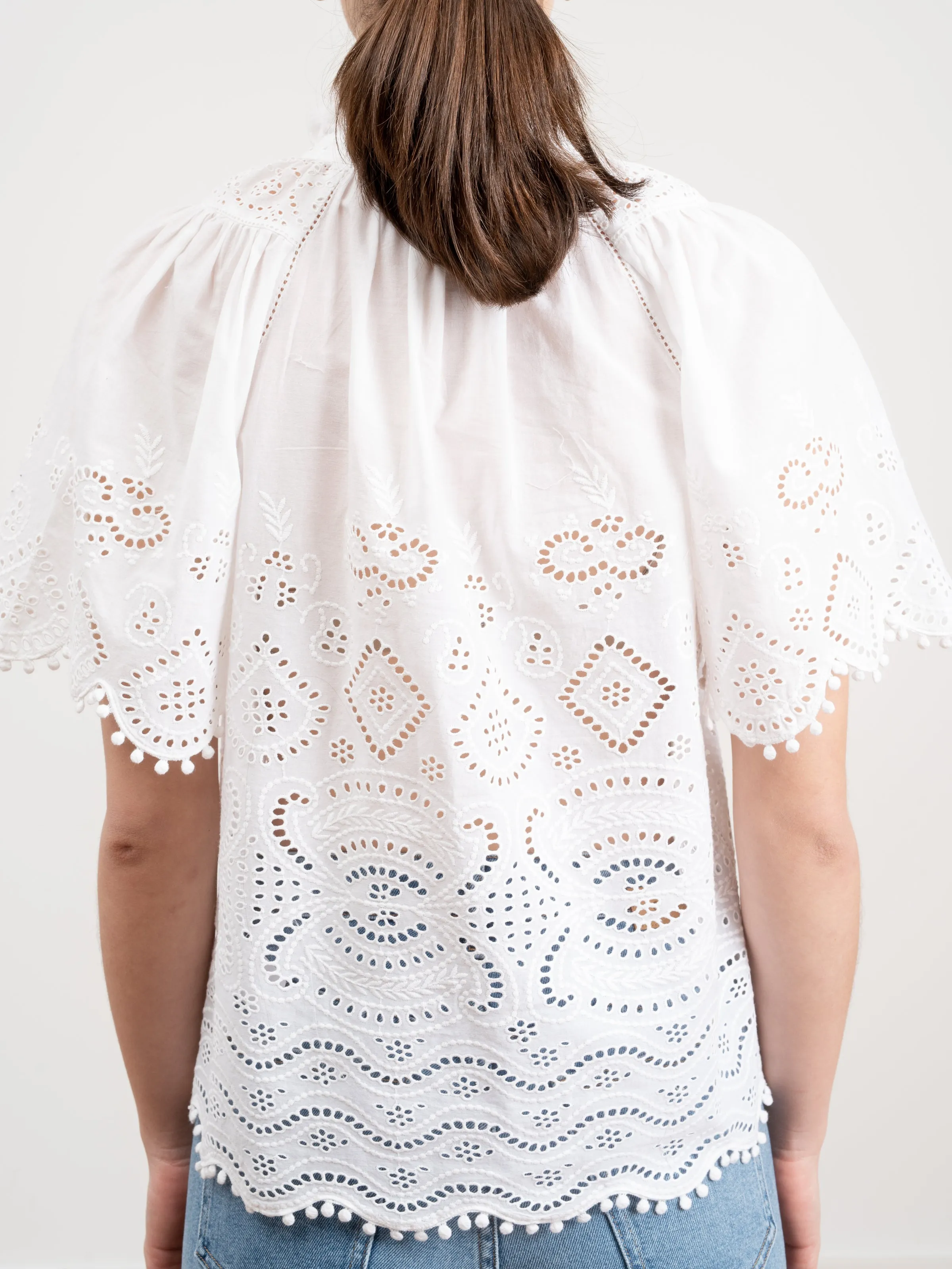 s/s top - white