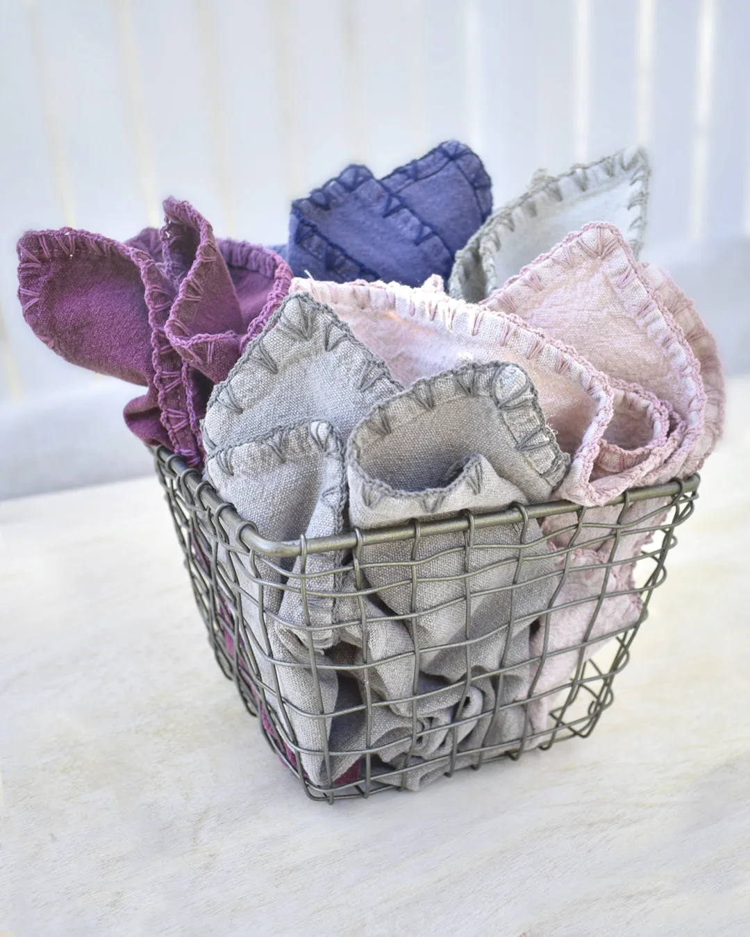 Stitch Hem Washed Cotton Napkin
