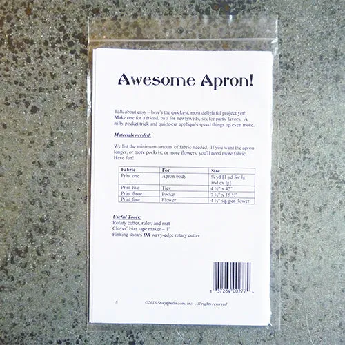 Story Quilts : Awesome Apron