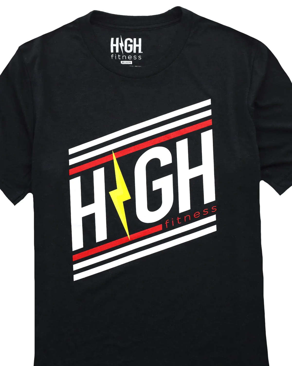Striped Logo Tee | Black