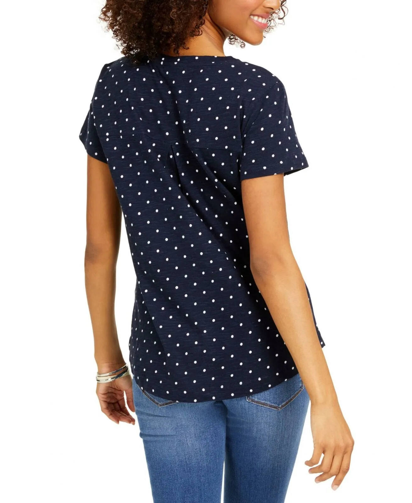 Style & Co. Women's Scoop Neck Patterned T-Shirt