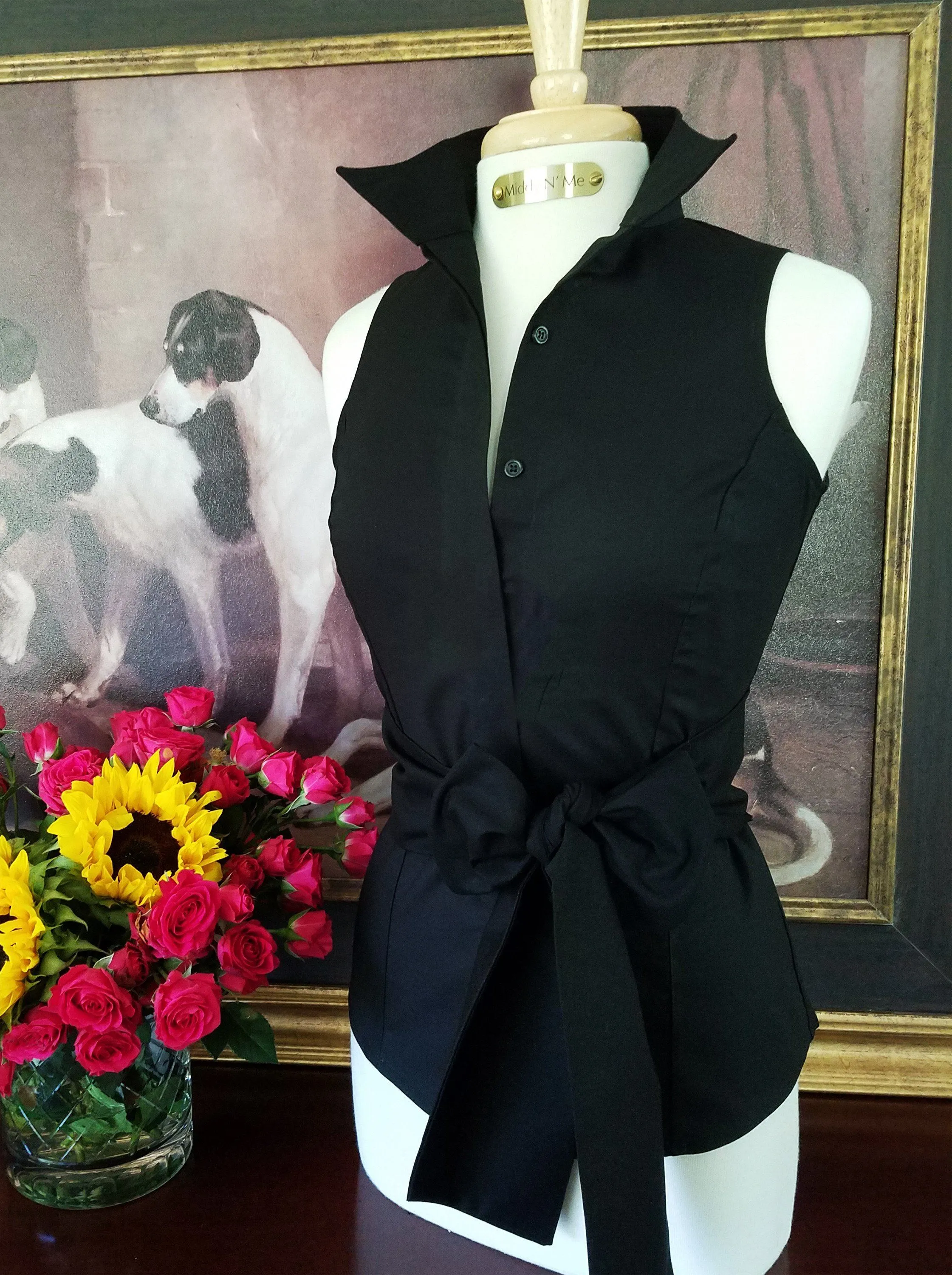 SUMMER RIDE SHIRT IN BLACK WITH SASH