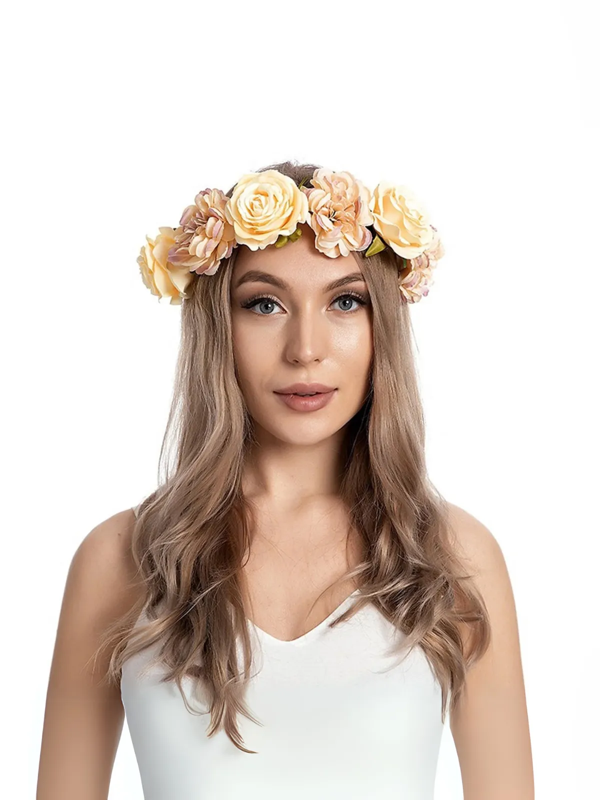 Sunshiney Mood Yellow Flower Crown