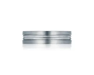 Tacori Mens Crescent Collection Wedding Band 18K White Gold Ring