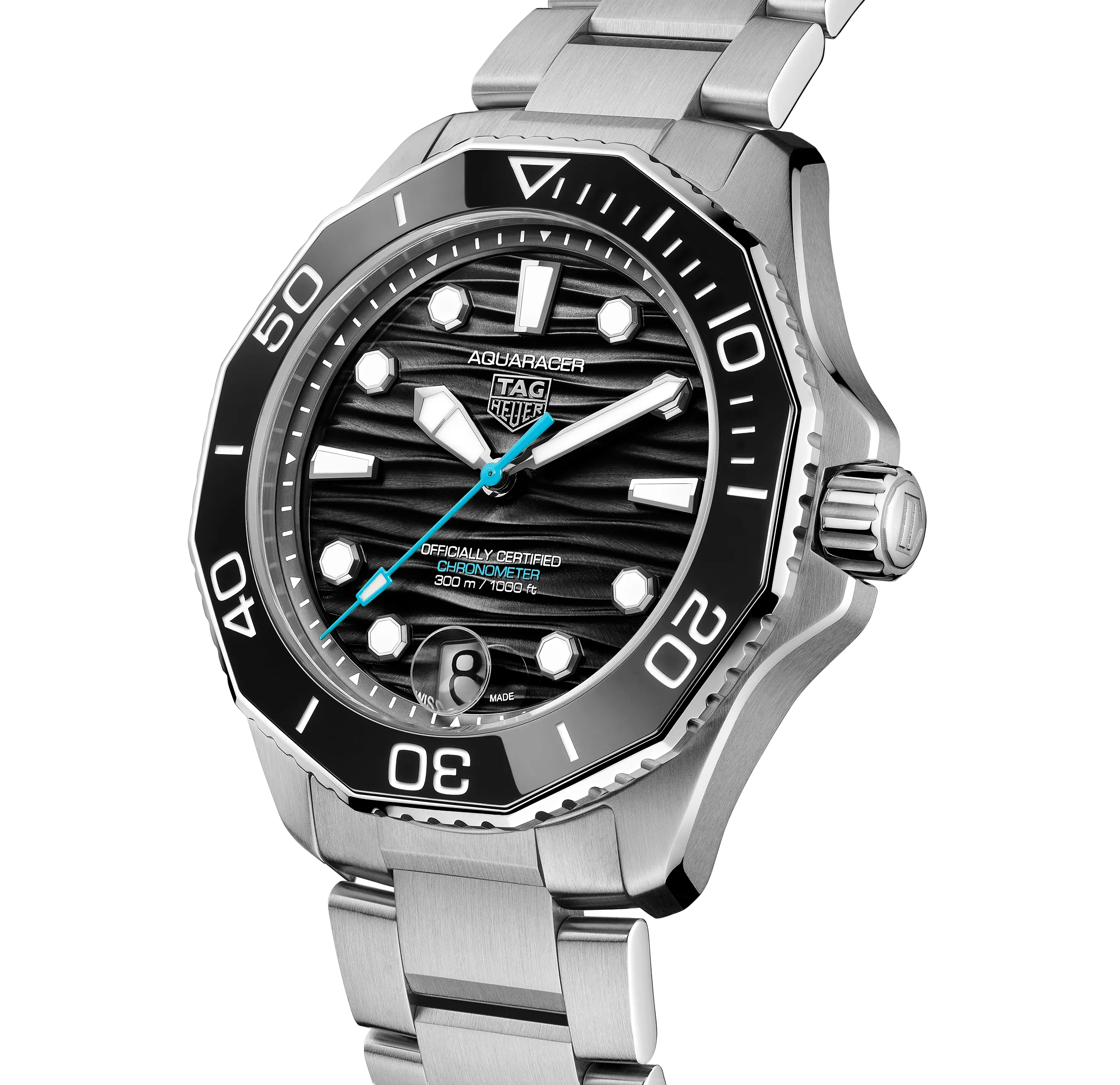 TAG Heuer Aquaracer Professional 300 Date Watch with Black Dial