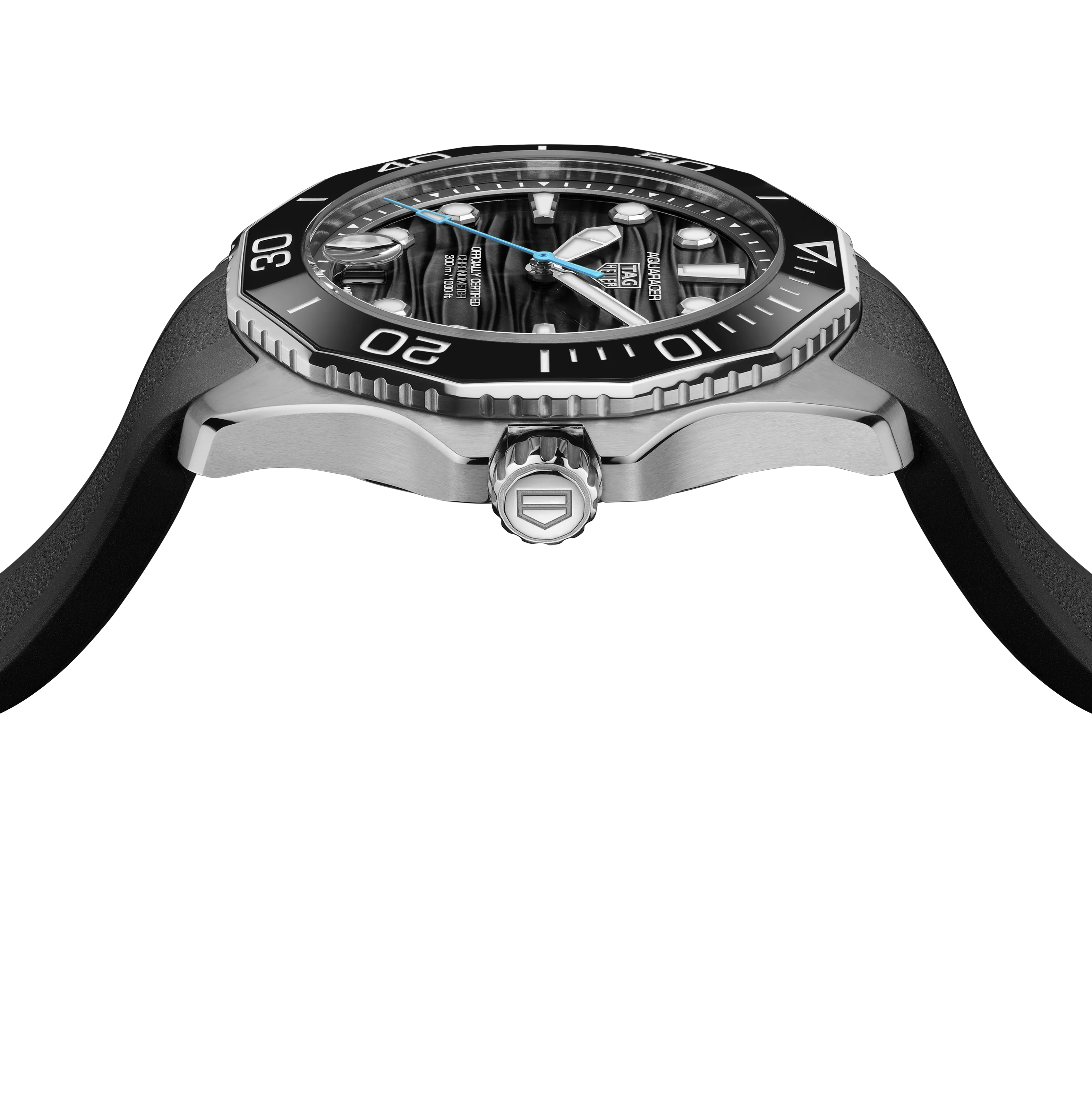 TAG Heuer Aquaracer Professional 300 Date Watch with Black Rubber Strap