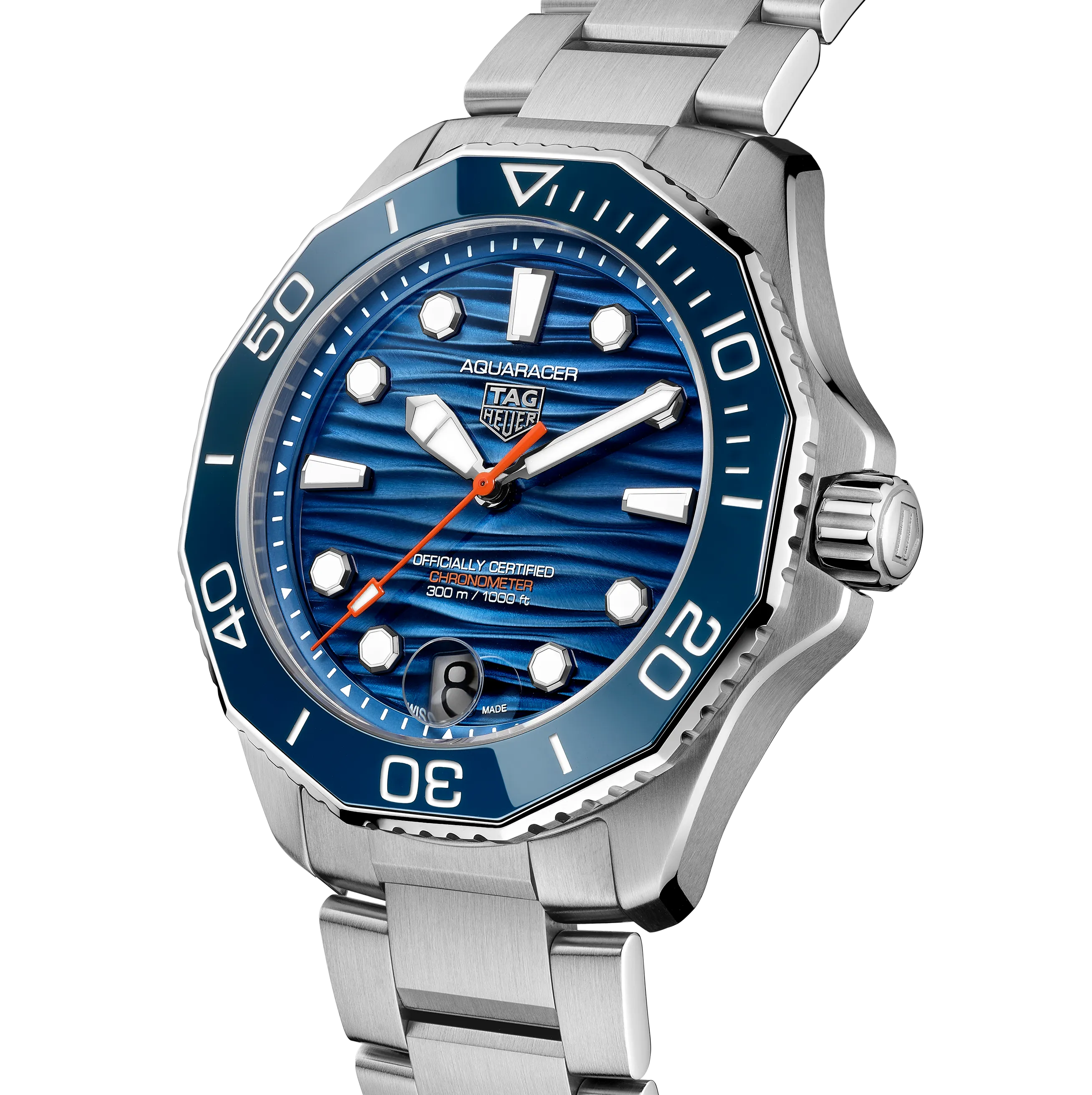 TAG Heuer Aquaracer Professional 300 Date Watch with Blue Dial