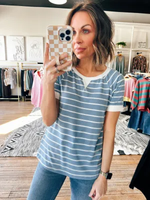 Tarrytown Baseball Striped Tee-2 Colors