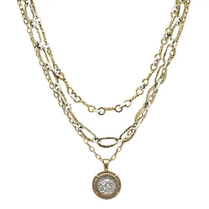 Tat2 Designs Three Tier Chain Maximianus Necklace