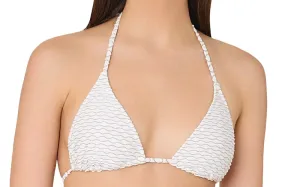 Textured Waves Triangle-Millie String Bikini ::RET