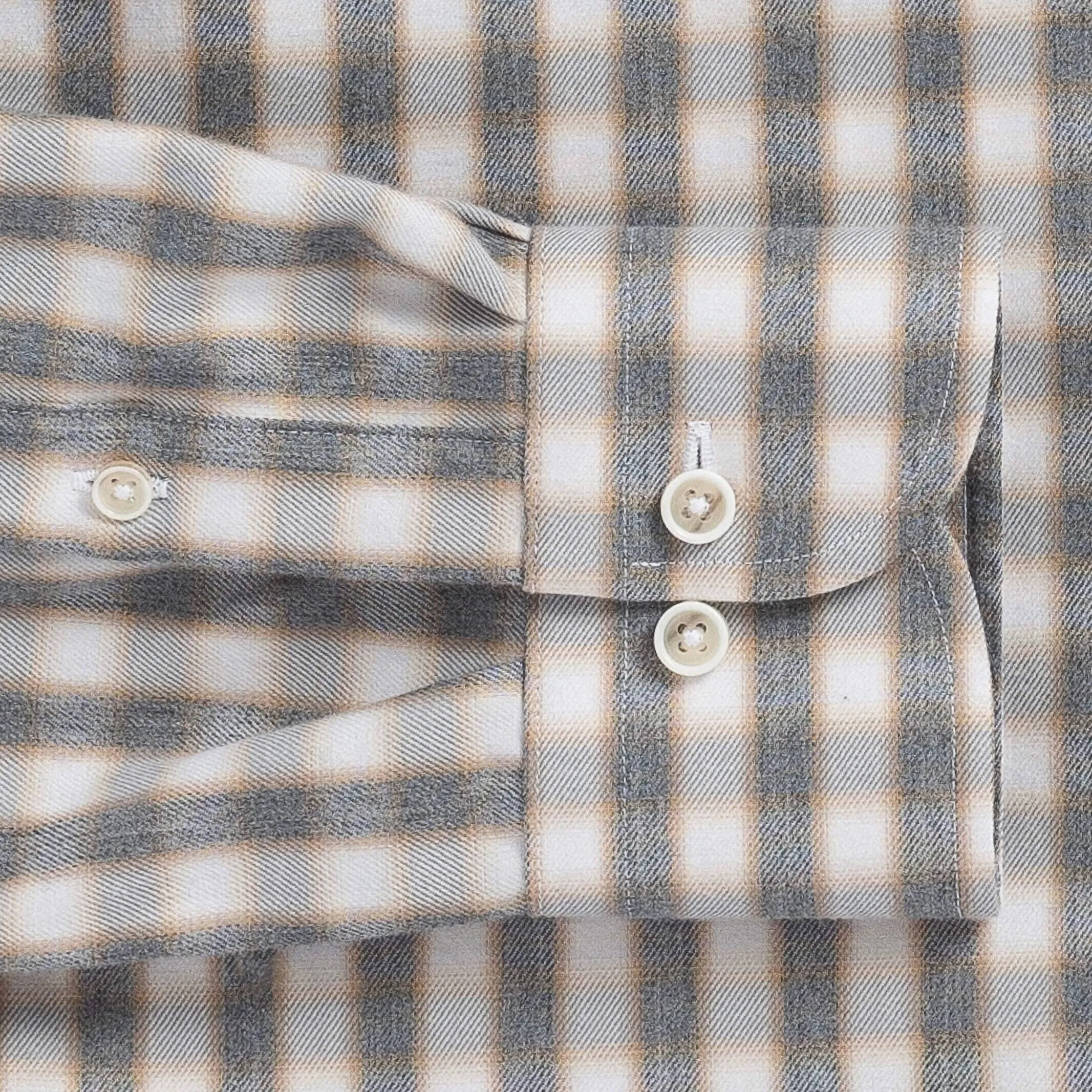 The Grey Heather Levine Brushed Cotton Custom Shirt