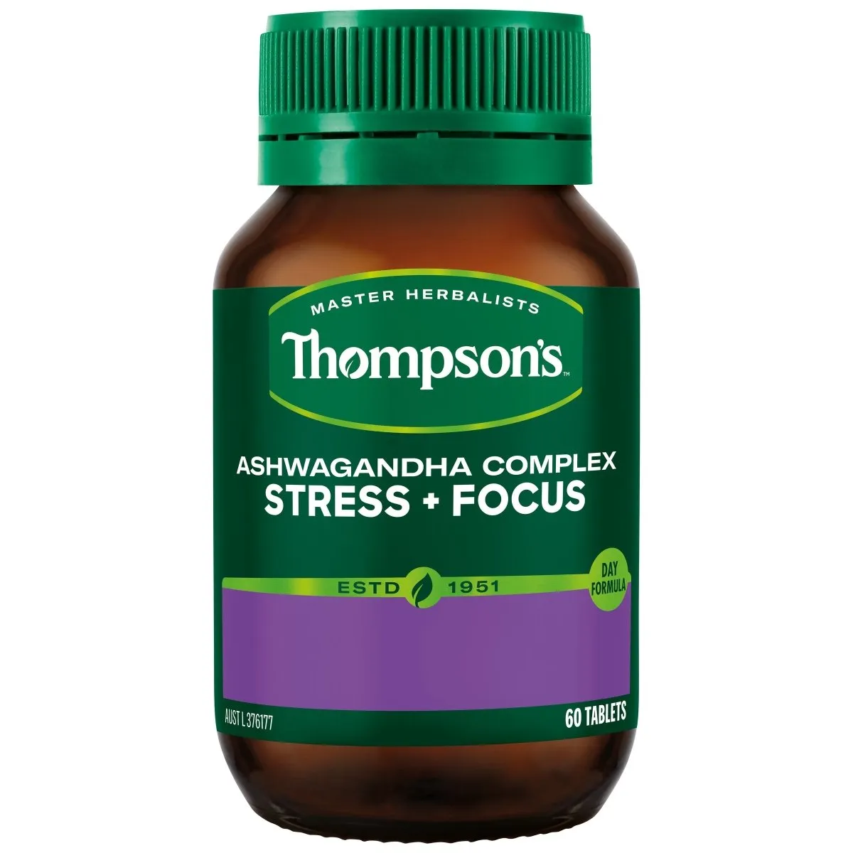 Thompson's Ashwagandha Complex Stress   Focus 60 Tablets