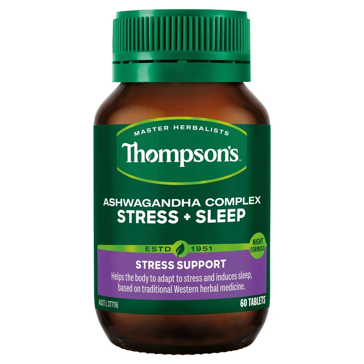 Thompson's Ashwagandha Complex Stress   Sleep 60 Tablets